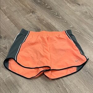 Nike Women's Athletic Shorts in Peach / Orange and Gray